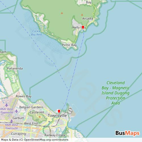 Transit Data for Australia by Translink with Stops on Map