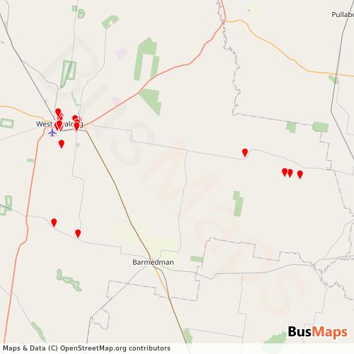 Transit Data for Australia by Chostill Pty Ltd with Stops on Map