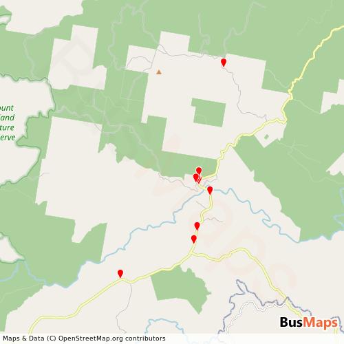 Transit Data for Australia by Cedar Log Trading PTY Ltd with Stops on Map
