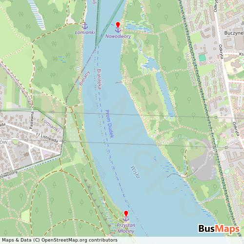 Transit Data for Poland by Prom Dudek with Stops on Map