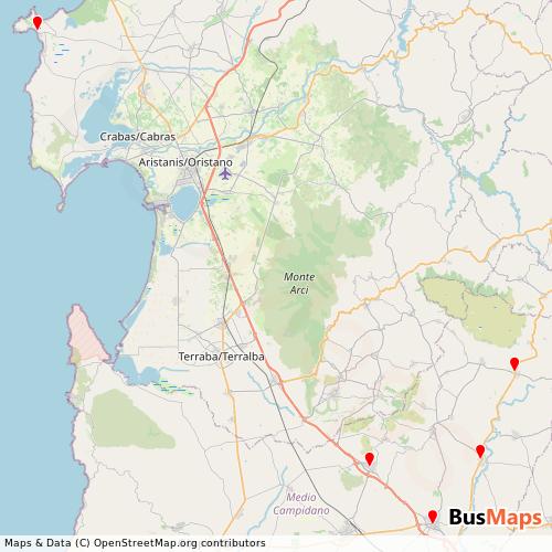 Transit Data for Italy by Garau Mauro with Stops on Map