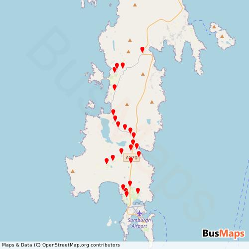 Transit Data for United Kingdom by J A & G D Nicolson with Stops on Map