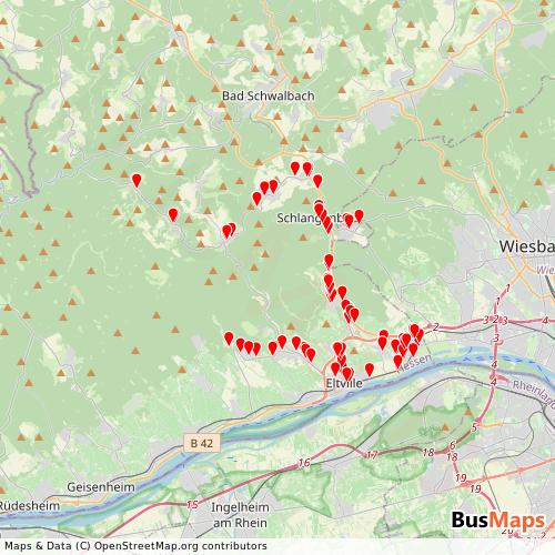 Transit Data for Germany by Becker, Martin with Stops on Map