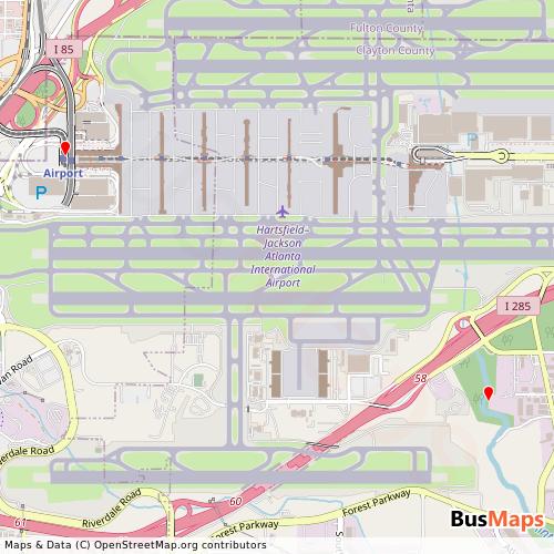 Transit Data for United States by Aatc with Stops on Map
