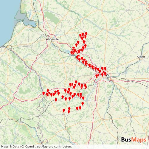 Transit Data for France by Taquet (Ratpdev) with Stops on Map