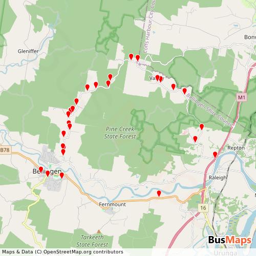 Transit Data for Australia by Lemitscom Pty Ltd with Stops on Map