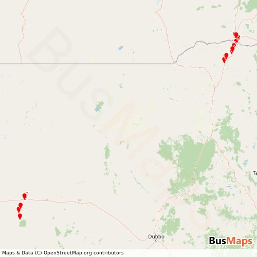 Transit Data for Australia by Lister Johnson Pty Ltd with Stops on Map