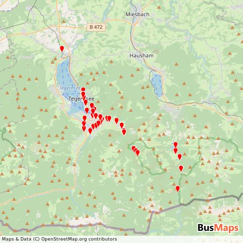Transit Data for Germany by RVO/Brandstätter with Stops on Map