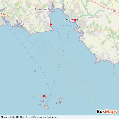 Transit Data for France by Sailcoop with Stops on Map