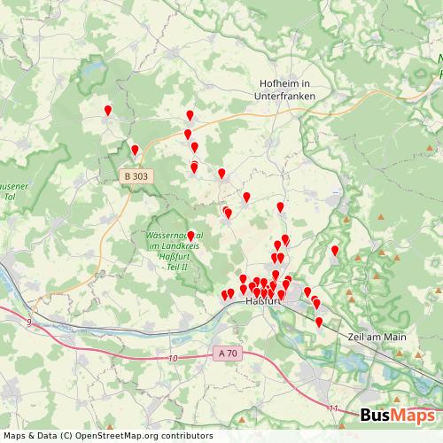 Transit Data for Germany by Will with Stops on Map