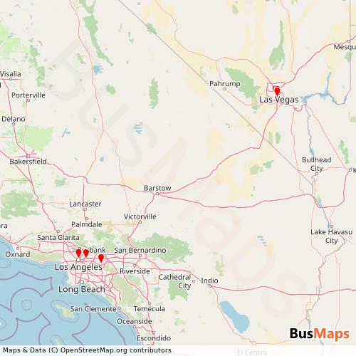Transit Data for United States by W&H Bus with Stops on Map