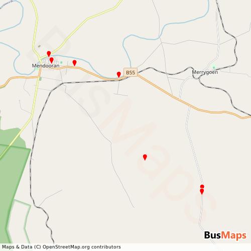 Transit Data for Australia by Transito Pty Ltd with Stops on Map