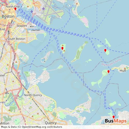 Transit Data for United States by National Park Service with Stops on Map