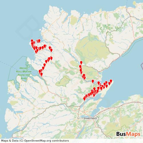 Transit Data for United Kingdom by George Rapson Travel with Stops on Map
