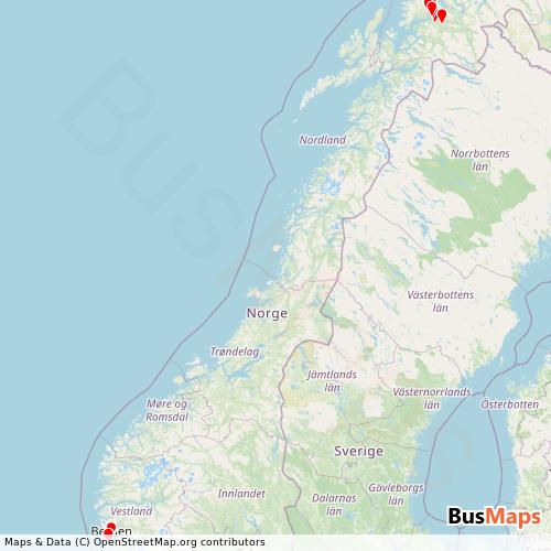 Transit Data for Norway by Tide As with Stops on Map