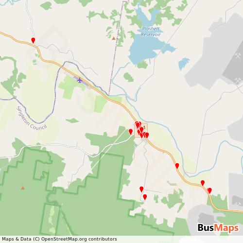 Transit Data for Australia by Gardner Buses with Stops on Map