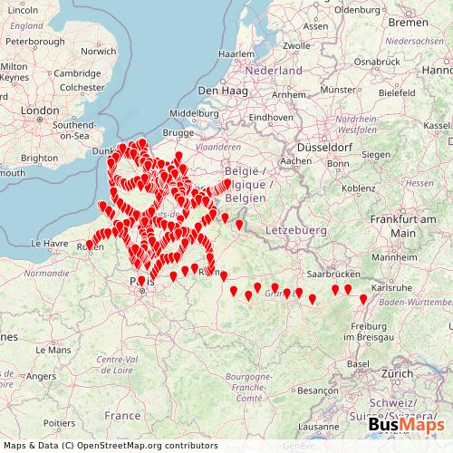 Transit map showing hdf-ter-gtfs routes and stops in France