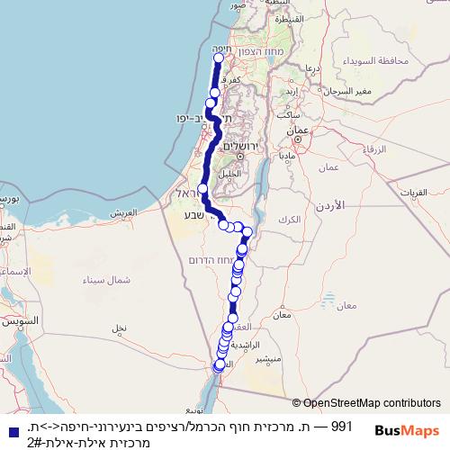 991 bus Line Map