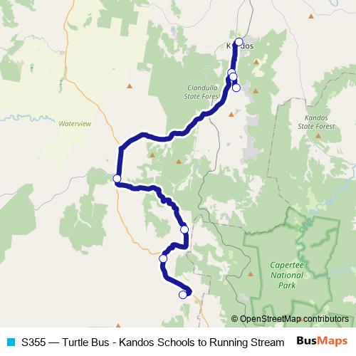 S355 bus Line Map