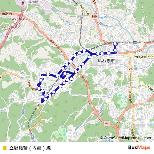 Tateno Loop (Uchigo) Line bus Line Map