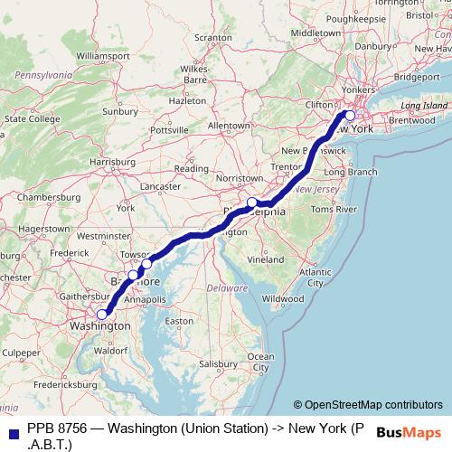 PPB 8756 bus Line Map