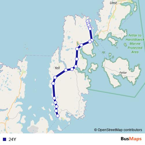 24Y bus Line Map