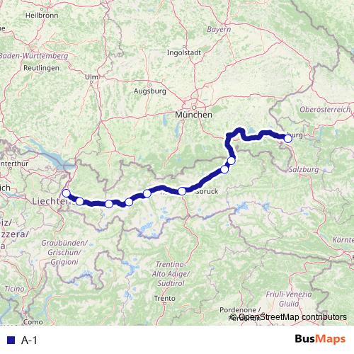 A-1 rail Line Map