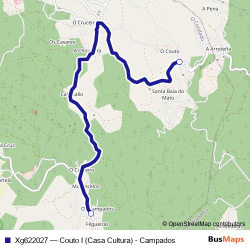 Xg622027 bus Line Map