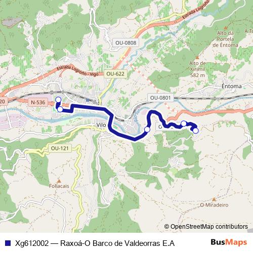 Xg612002 bus Line Map