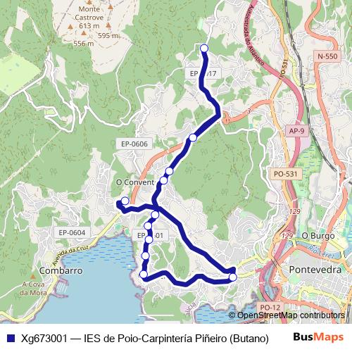 Xg673001 bus Line Map
