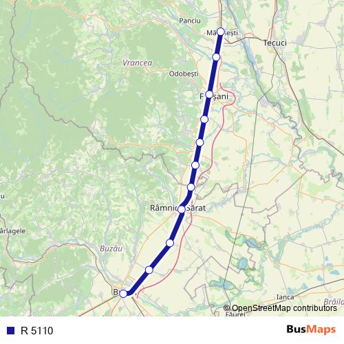 R 5110 rail Line Map