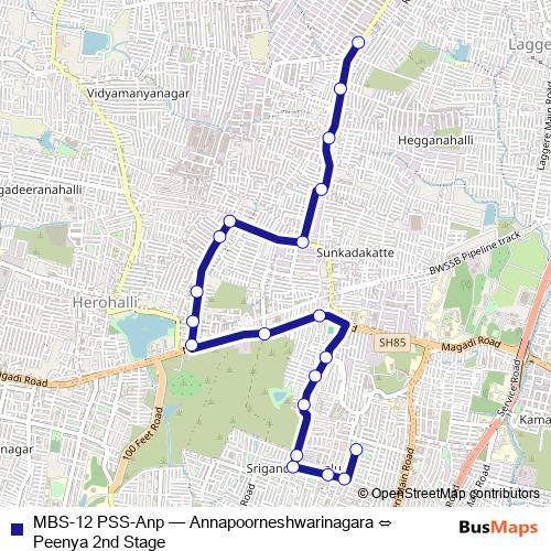 MBS-12 PSS-Anp bus Line Map
