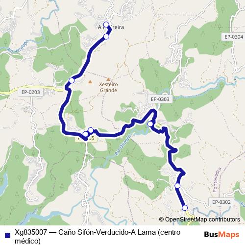 Xg835007 bus Line Map