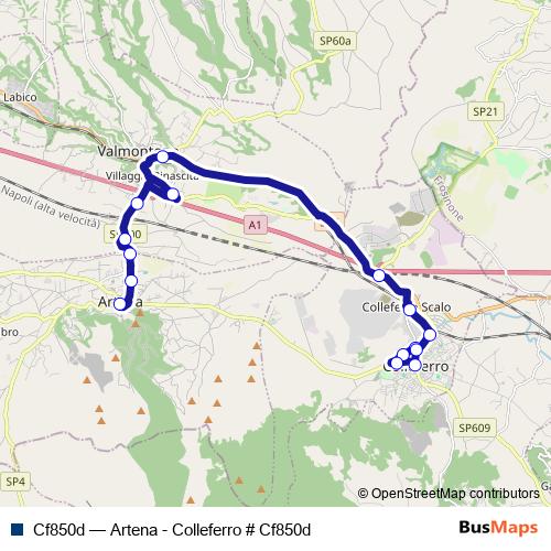 Cf850d bus Line Map