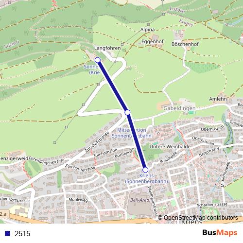 2515 funicular Line Map