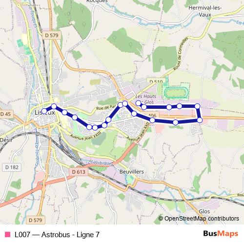 L007 bus Line Map