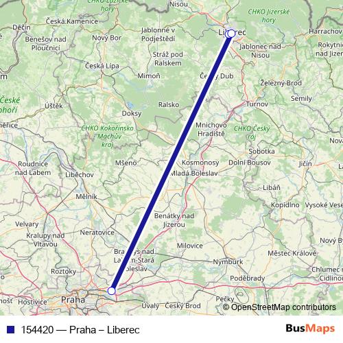 154420 bus Line Map
