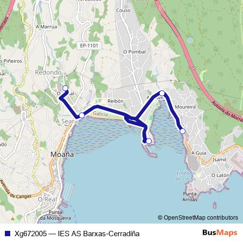 Xg672005 bus Line Map