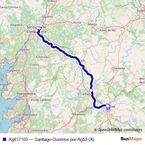 Xg817103 bus Line Map