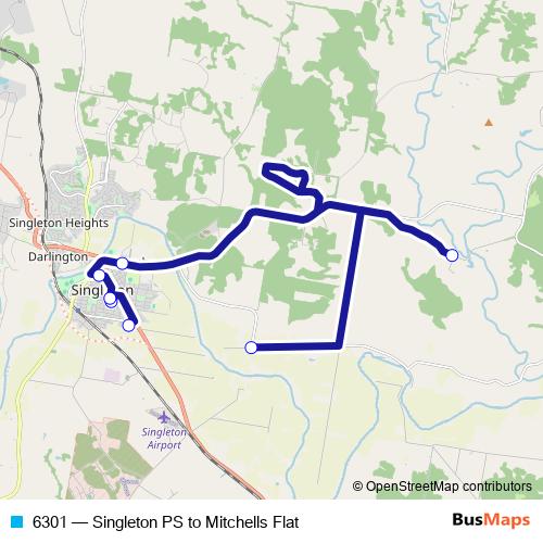 6301 bus Line Map
