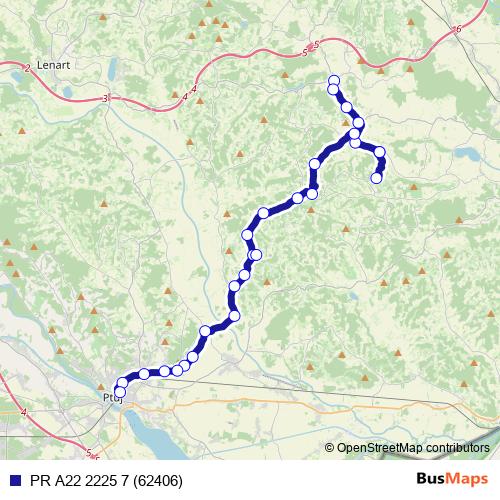 PR A22 2225 7 (62406) bus Line Map