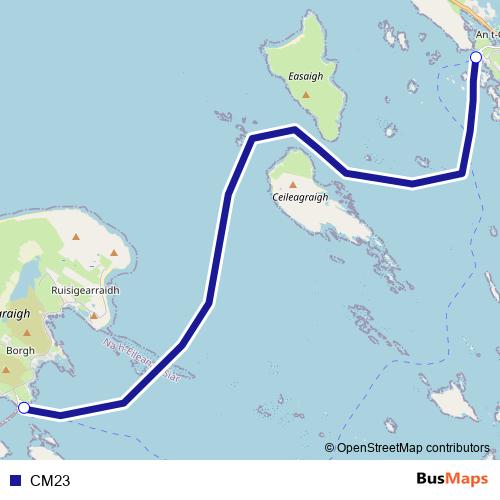 CM23 ferry Line Map