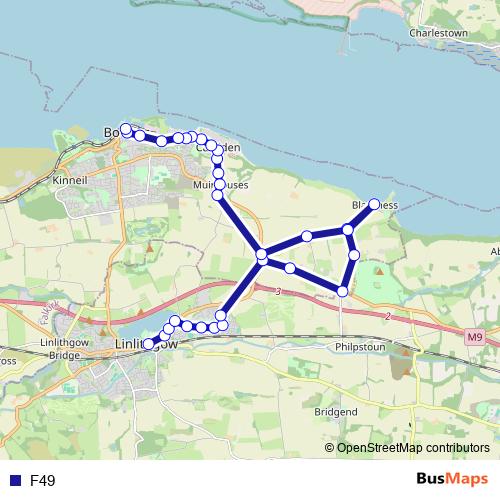 F49 bus Line Map