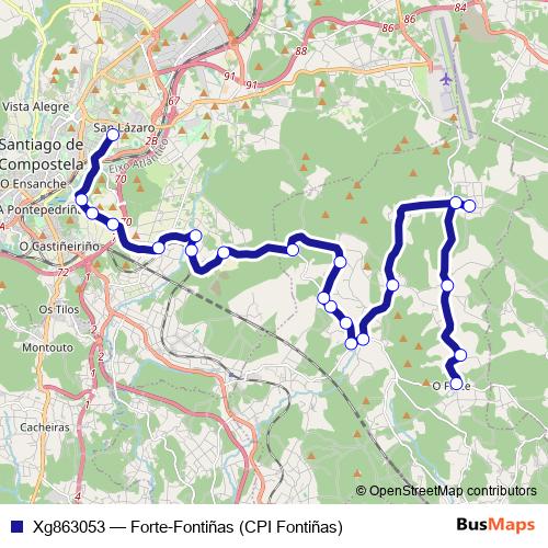 Xg863053 bus Line Map