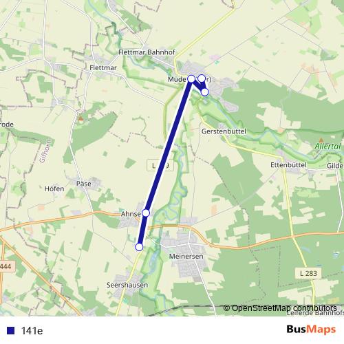 141e bus Line Map