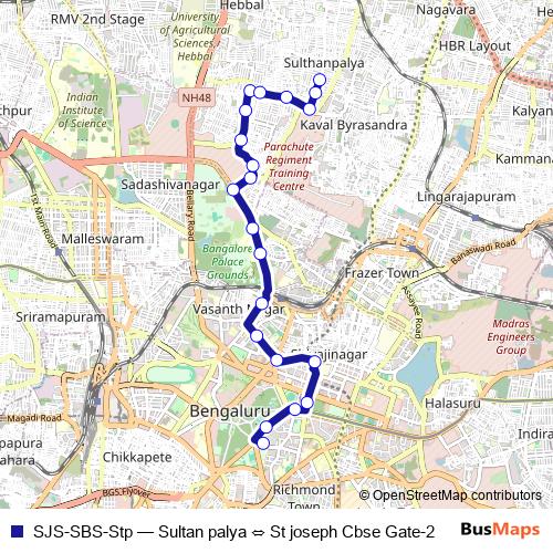 SJS-SBS-Stp bus Line Map