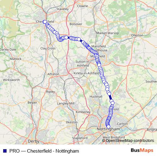 PRO bus Line Map