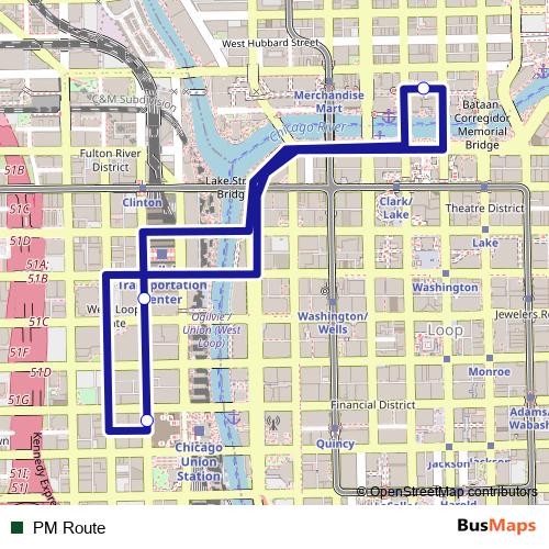 PM Route bus Line Map
