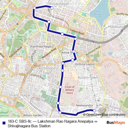 163-C SBS-Ilc bus Line Map