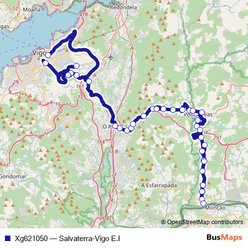 Xg621050 bus Line Map